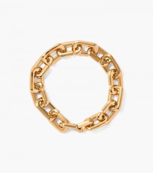 Marc Jacobs The J Marc Chain Link Bracelet Women Bracelet Gold USA | RH4-9247