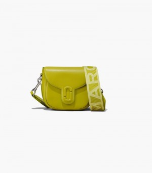 Marc Jacobs The J Marc Small Saddle Bag Women Saddle Bags Green Yellow USA | DQ9-7441
