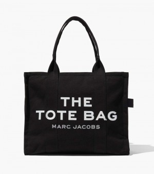 Marc Jacobs The Large Tote Bag Women Tote Bags Black USA | SL7-3602