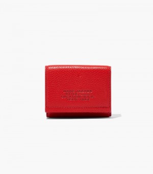 Marc Jacobs The Leather Medium Trifold Wallet Women Wallets Red USA | RW5-5439