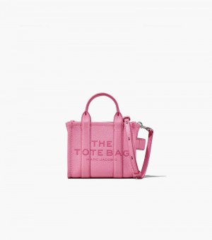 Marc Jacobs The Leather Micro Tote Bag Women Tote Bags Pink USA | IU2-6695