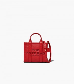 Marc Jacobs The Leather Micro Tote Bag Women Tote Bags Red USA | QI0-2140