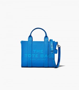 Marc Jacobs The Leather Mini Tote Bag Women Tote Bags Blue USA | JT1-6037