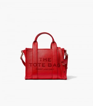 Marc Jacobs The Leather Mini Tote Bag Women Tote Bags Red USA | ZN9-0087