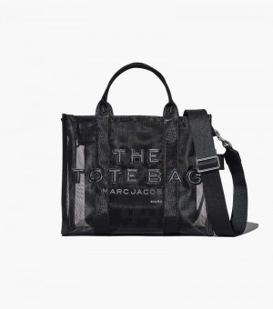 Marc Jacobs The Mesh Medium Tote Bag Women Tote Bags Black USA | VU3-3709