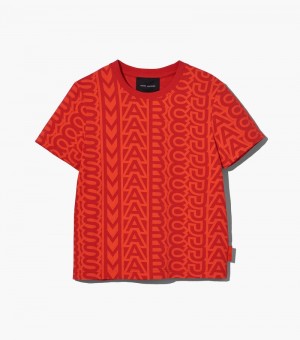 Marc Jacobs The Monogram Baby Tee Women T Shirts Orange / Red USA | WR1-1105