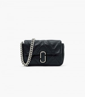 Marc Jacobs The Quilted Leather J Marc Mini Bag Women Mini Bags Black USA | ET1-6306