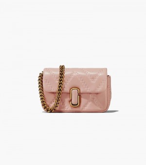 Marc Jacobs The Quilted Leather J Marc Mini Bag Women Mini Bags Rose USA | BT3-7791