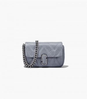 Marc Jacobs The Quilted Leather J Marc Mini Bag Women Mini Bags Grey USA | WG9-1707