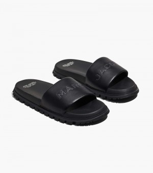 Marc Jacobs The Slide Women Slides Black USA | ZJ9-9068