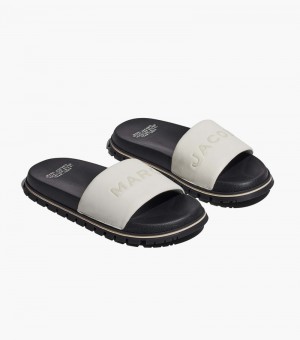 Marc Jacobs The Slide Women Slides White White USA | EW6-9725