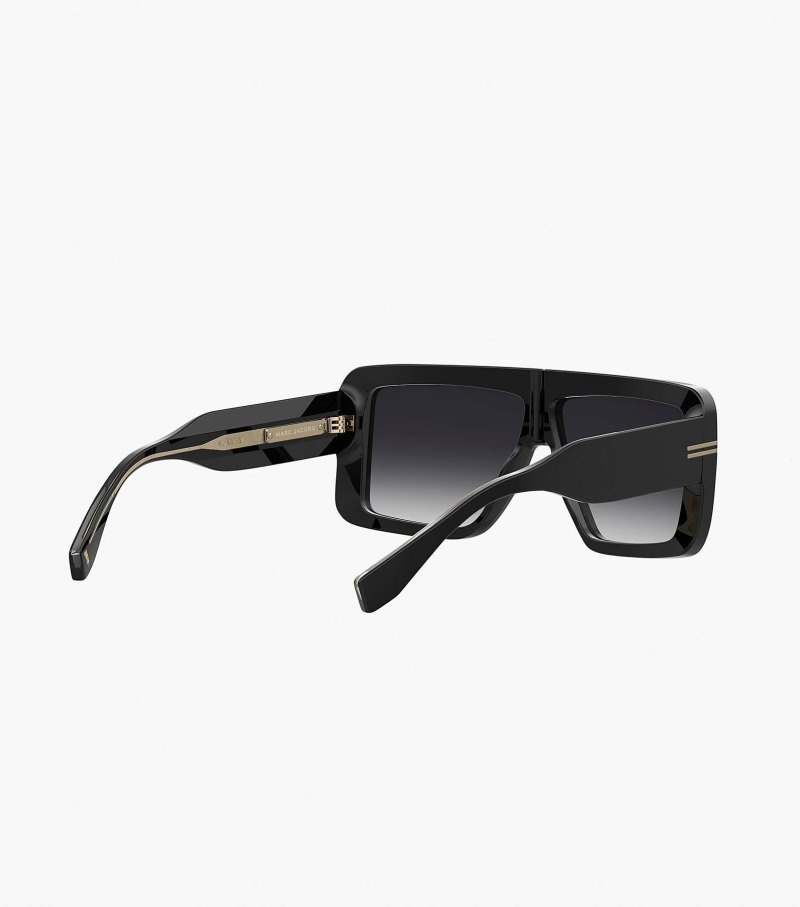 Marc Jacobs Icon Rectangular Sunglasses Women Sunglasses Black USA | BC4-8894