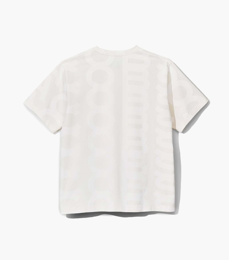 Marc Jacobs Monogram Big Tee Women T Shirts White USA | KR0-1546