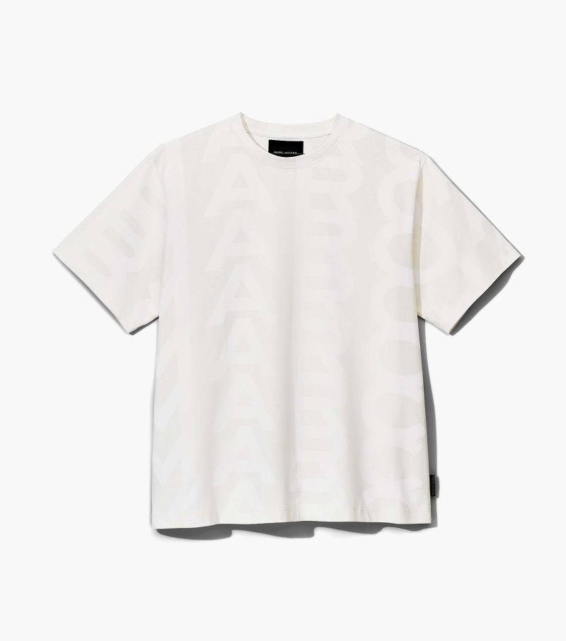 Marc Jacobs Monogram Big Tee Women T Shirts White USA | KR0-1546