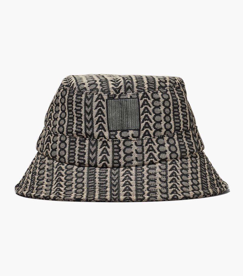 Marc Jacobs Monogram Bucket Hat Women Hats Beige Multicolor USA | LT3-8929