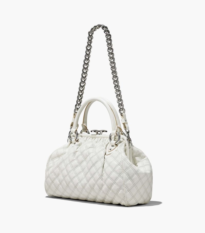 Marc Jacobs Re-Edition Quilted Leather Stam Bag Women Stam Bags White USA | WN5-0972