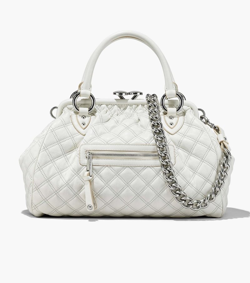 Marc Jacobs Re-Edition Quilted Leather Stam Bag Women Stam Bags White USA | WN5-0972