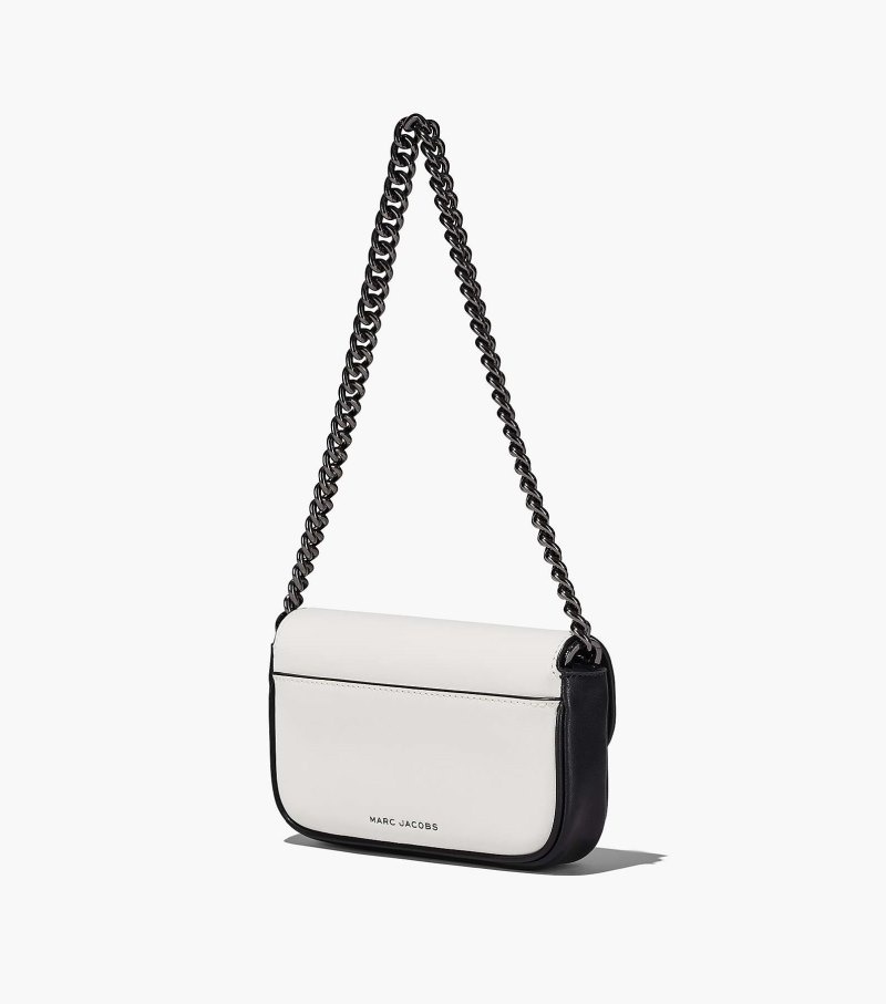 Marc Jacobs The Bi-Color J Marc Mini Bag Women Mini Bags Black / White USA | UI1-7818