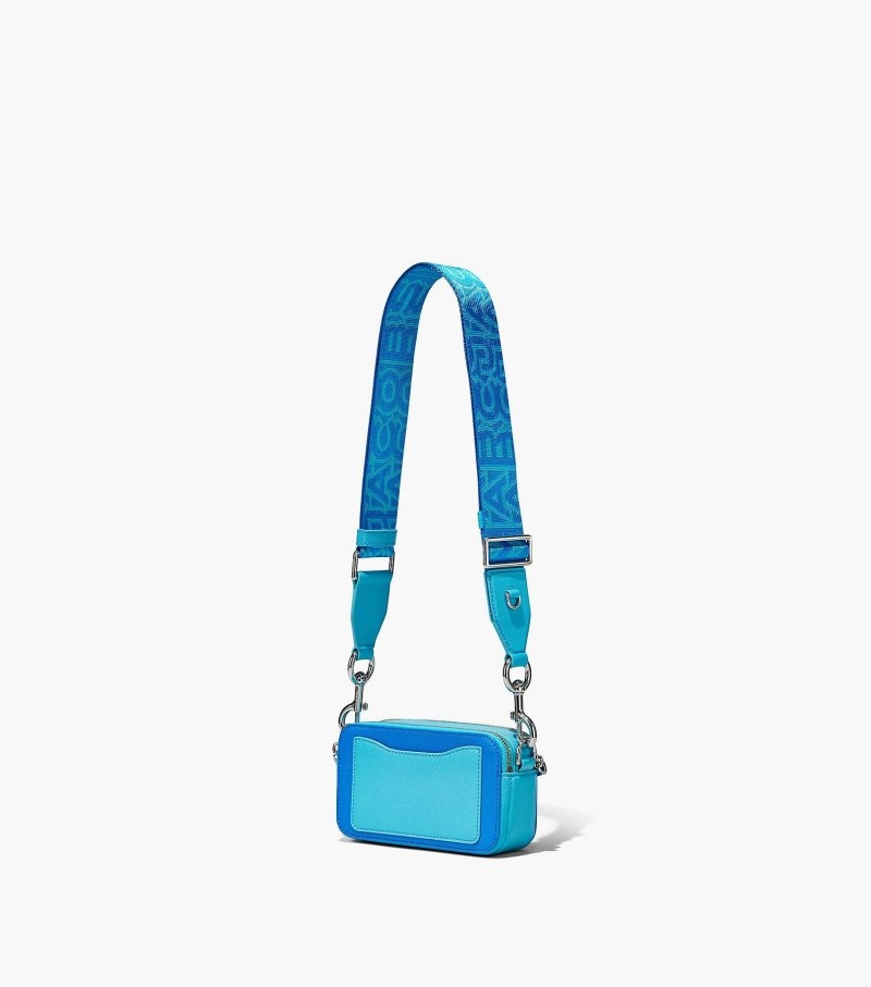 Marc Jacobs The Bi-Color Snapshot Women Camera Bags Blue Multicolor USA | KK0-4202