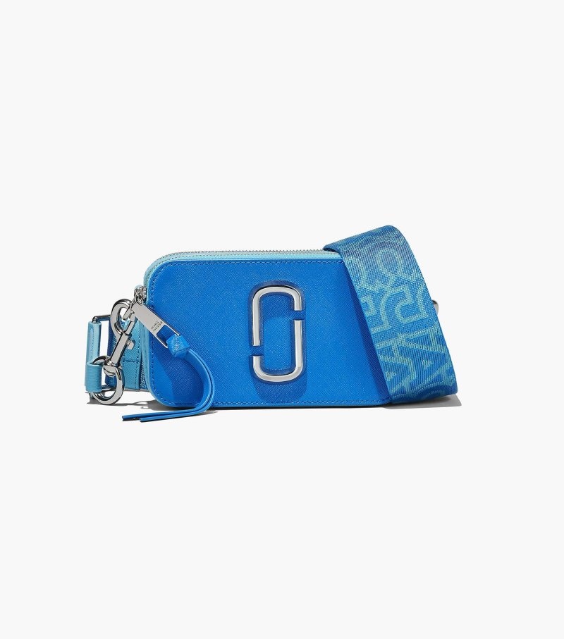 Marc Jacobs The Bi-Color Snapshot Women Camera Bags Blue Multicolor USA | KK0-4202