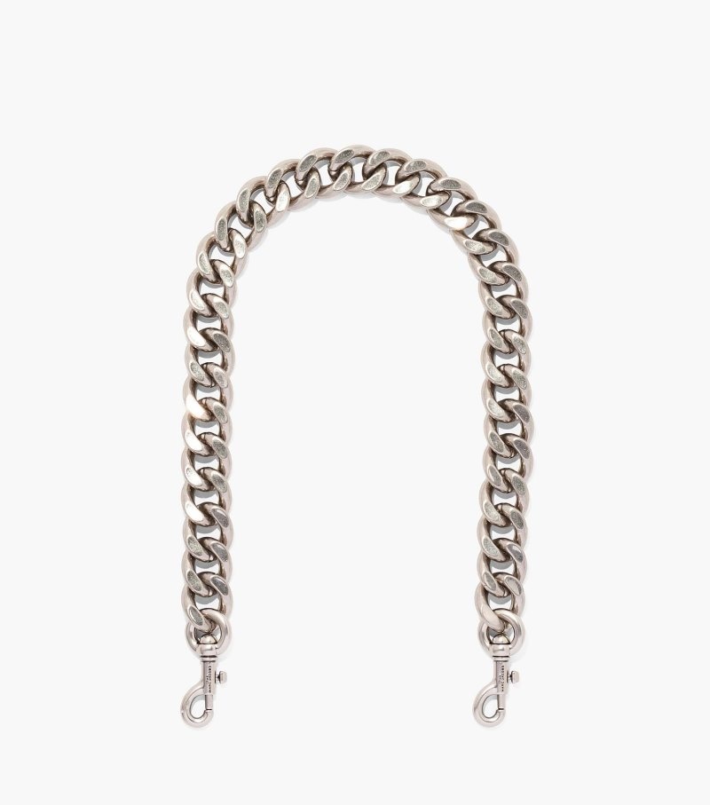 Marc Jacobs The Chainlink Shoulder Strap Women Bag Accessories Silver USA | SW8-2664