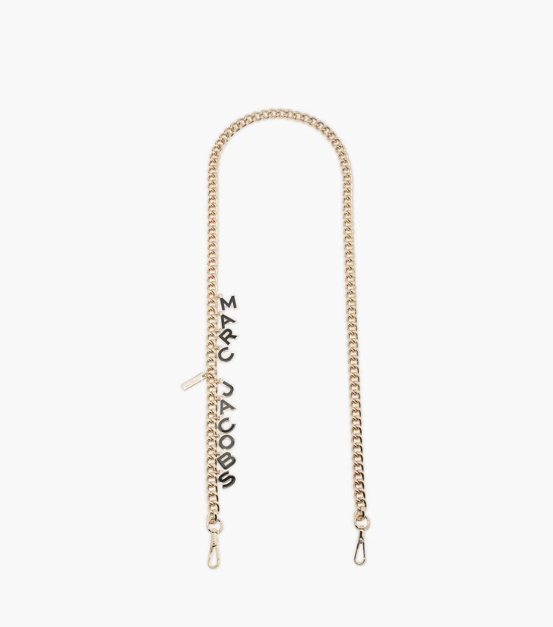 Marc Jacobs The Charm Chain Crossbody Strap Women Bag Accessories Black / Gold USA | VU3-9460