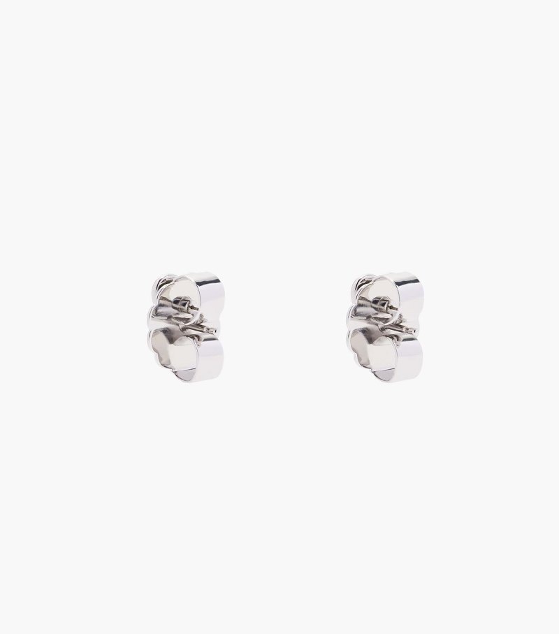 Marc Jacobs The Charmed Heart Stud Earrings Women Earrings Silver USA | KW5-2133