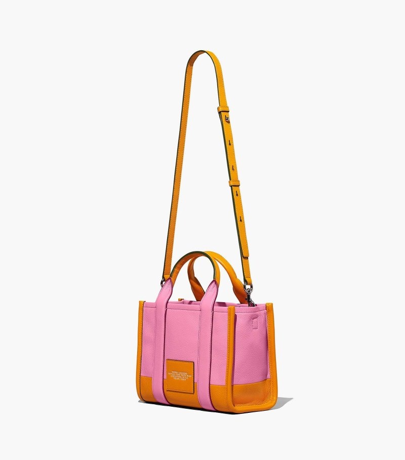 Marc Jacobs The Colorblock Mini Tote Bag Women Tote Bags Pink Multicolor USA | IY6-8504