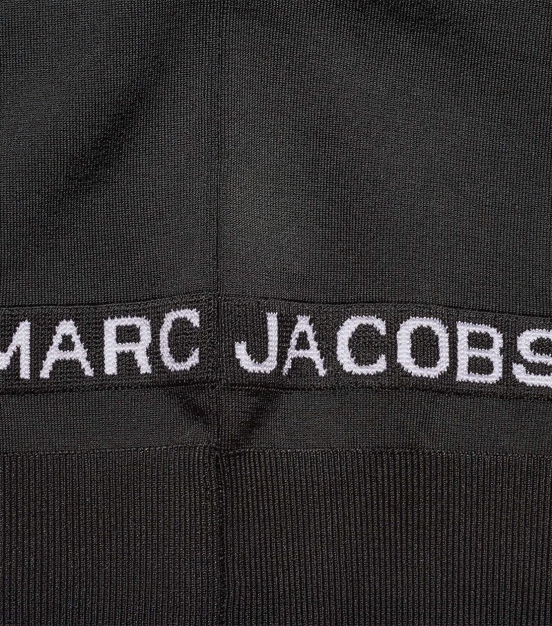 Marc Jacobs The Cropped Cardigan Women Sweaters Black USA | CB2-2827