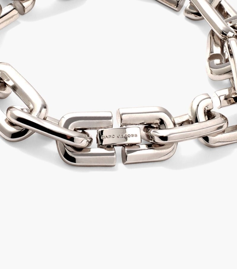 Marc Jacobs The J Marc Chain Link Bracelet Women Bracelet Silver USA | FE0-6268
