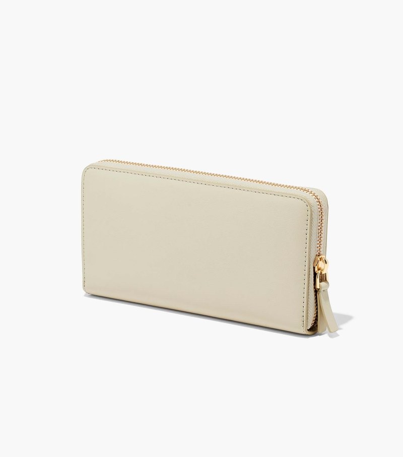 Marc Jacobs The J Marc Continental Wallet Women Wallets White USA | PO4-5059