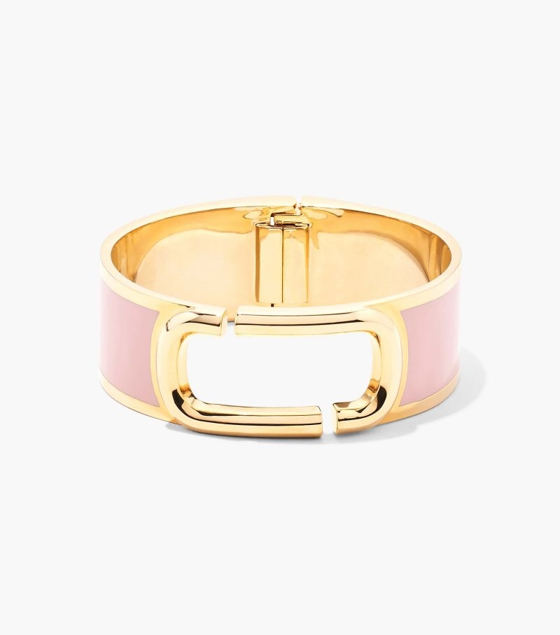 Marc Jacobs The J Marc Large Hinge Bangle Women Bangles Rose / Gold USA | LS2-8564