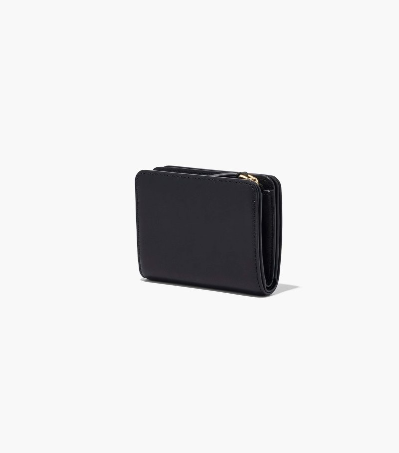 Marc Jacobs The J Marc Mini Compact Wallet Women Wallets Black USA | MU1-5872