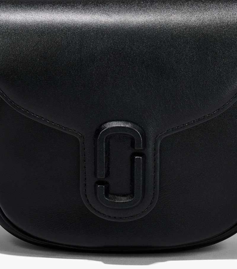 Marc Jacobs The J Marc Small Saddle Bag Women Saddle Bags Black USA | UR1-0471