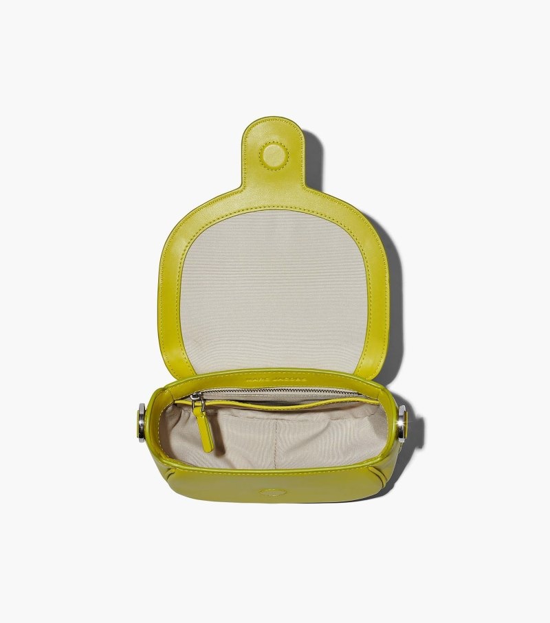 Marc Jacobs The J Marc Small Saddle Bag Women Saddle Bags Green Yellow USA | DQ9-7441