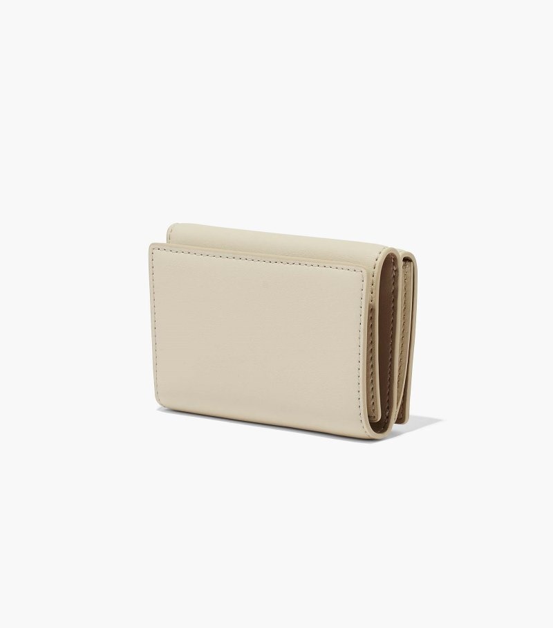 Marc Jacobs The J Marc Trifold Wallet Women Wallets White USA | RX2-0660