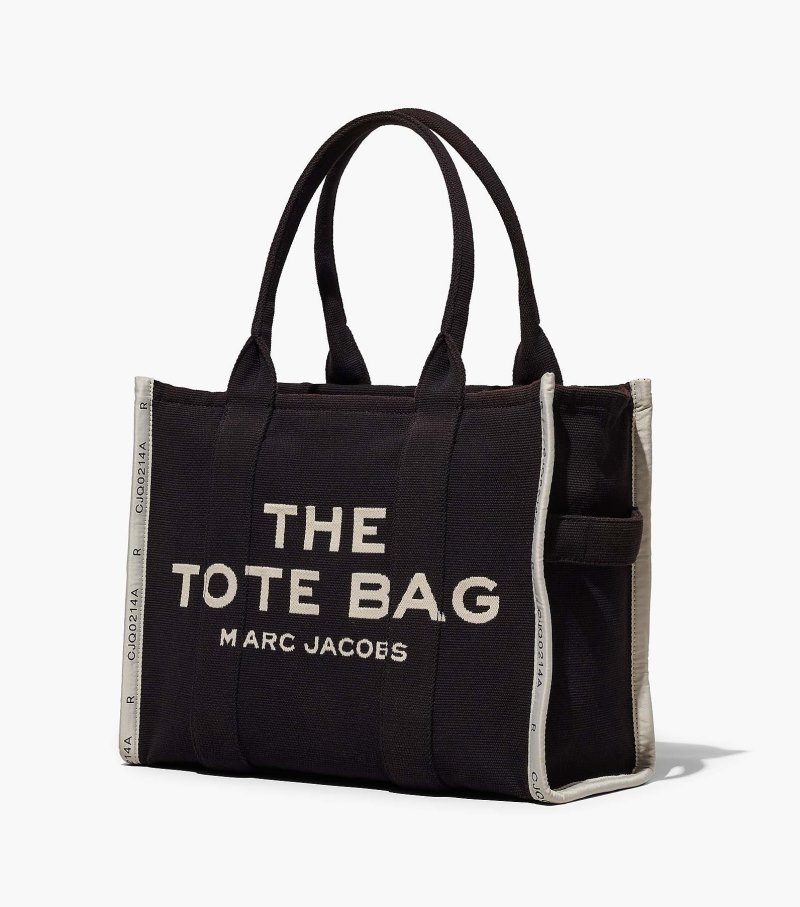 Marc Jacobs The Jacquard Large Tote Bag Women Tote Bags Black USA | GD6-1578