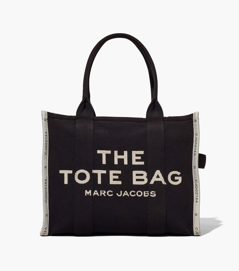 Marc Jacobs The Jacquard Large Tote Bag Women Tote Bags Black USA | GD6-1578