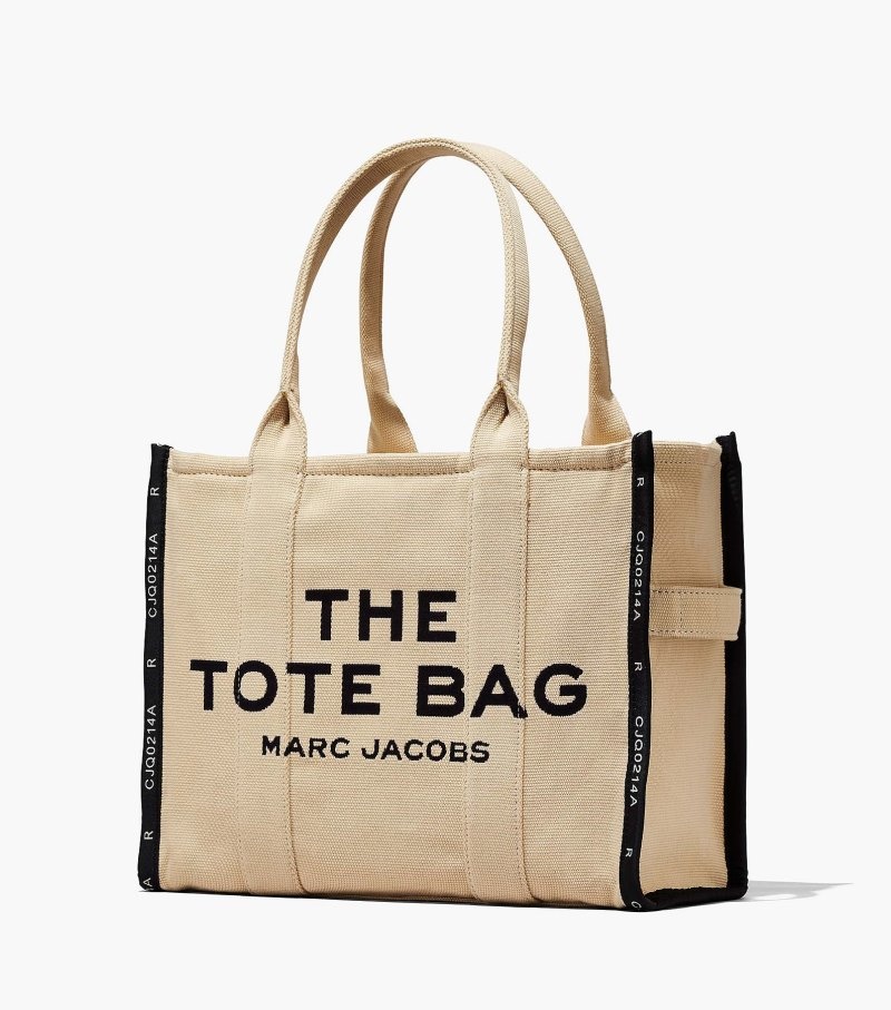 Marc Jacobs The Jacquard Large Tote Bag Women Tote Bags Beige USA | DC6-1743