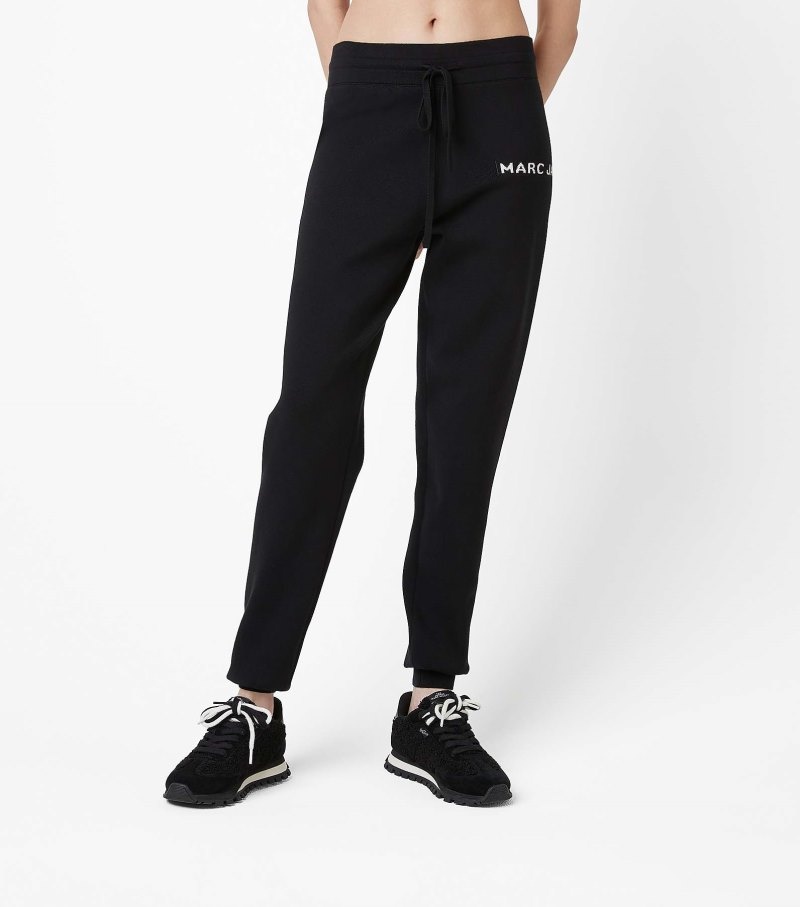 Marc Jacobs The Knit Sweatpant Women Sweatpants Black USA | AV7-7717