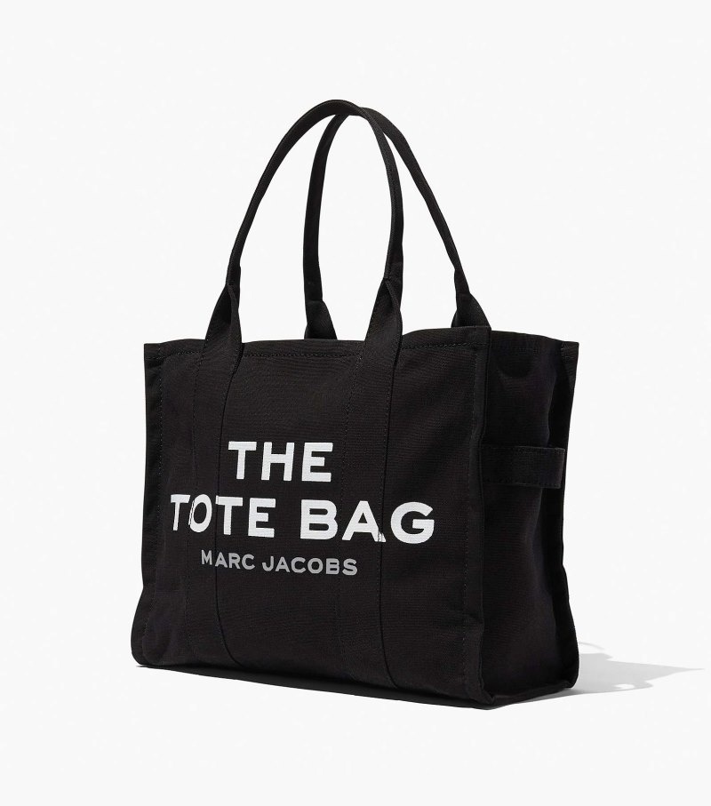 Marc Jacobs The Large Tote Bag Women Tote Bags Black USA | SL7-3602