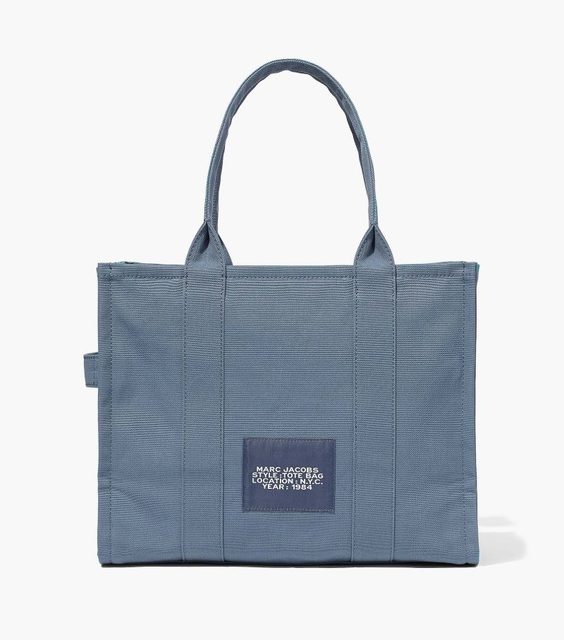 Marc Jacobs The Large Tote Bag Women Tote Bags Blue Grey USA | HG1-5777