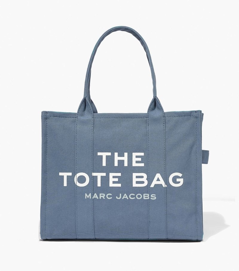 Marc Jacobs The Large Tote Bag Women Tote Bags Blue Grey USA | HG1-5777