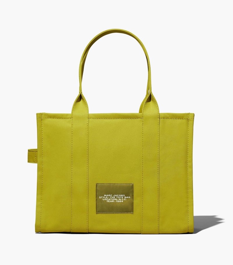 Marc Jacobs The Large Tote Bag Women Tote Bags Green Yellow USA | CA3-1971