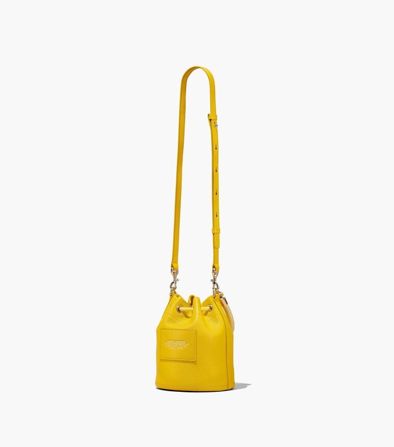 Marc Jacobs The Leather Bucket Bag Women Bucket Bags Orange USA | QX3-9929