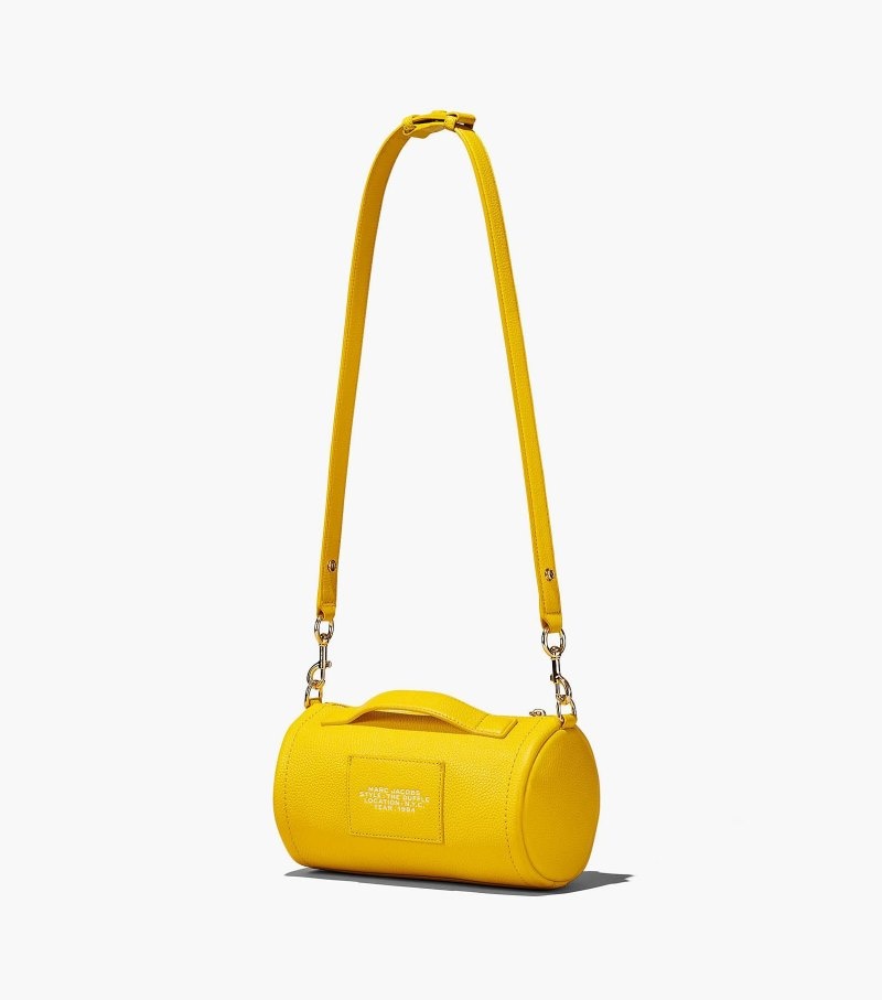 Marc Jacobs The Leather Duffle Bag Women Duffle Bags Orange USA | GN1-9525