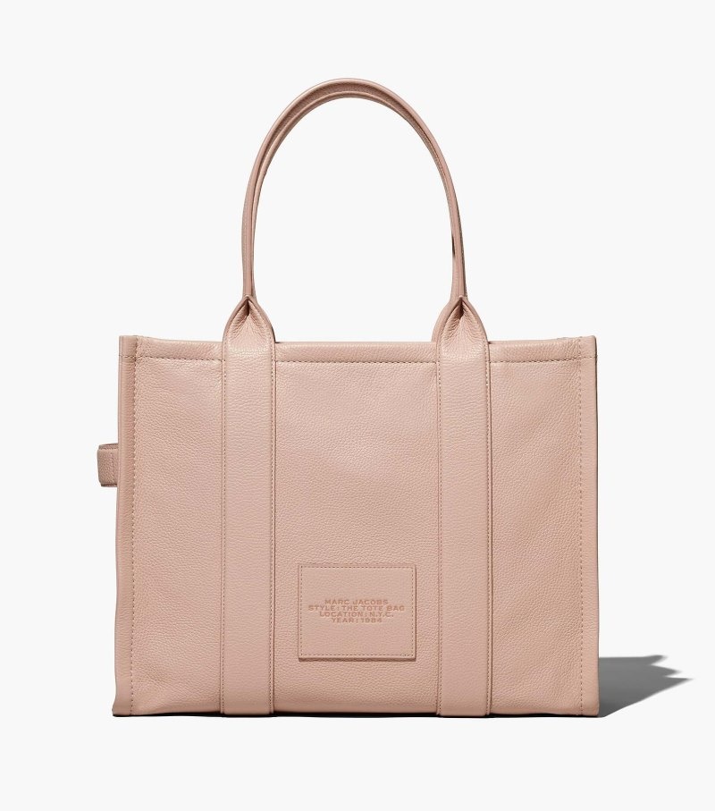 Marc Jacobs The Leather Large Tote Bag Women Tote Bags Rose USA | IZ3-2575