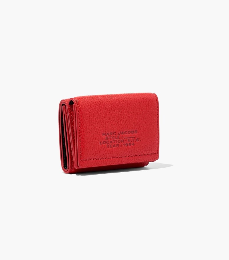 Marc Jacobs The Leather Medium Trifold Wallet Women Wallets Red USA | RW5-5439