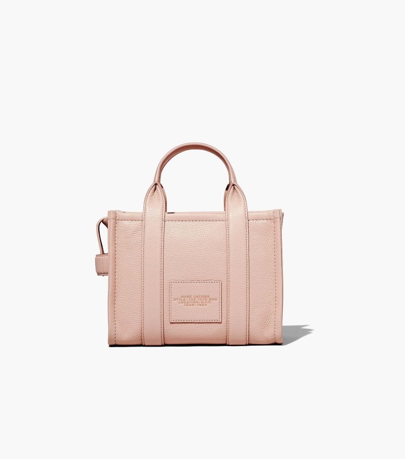 Marc Jacobs The Leather Mini Tote Bag Women Tote Bags Rose USA | YX8-2956