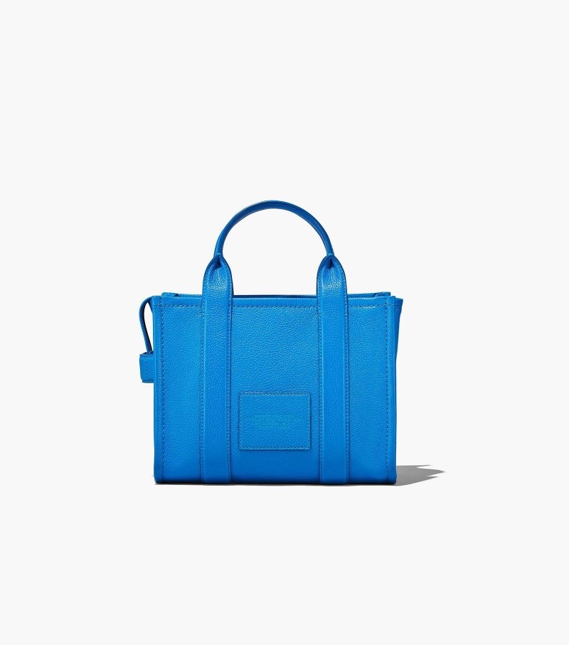 Marc Jacobs The Leather Mini Tote Bag Women Tote Bags Blue USA | JT1-6037